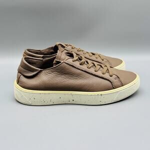 Ecco Shoes Womens 5.5 Brown Leather Street Tray Low Top Sneakers Lace Up Casual